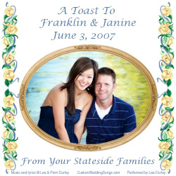 CD cover for original song, My Wedding Toast with You
