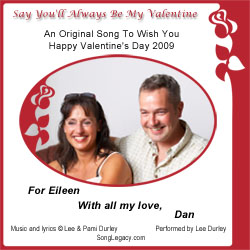 CD jacket cover with doves and roses, personalized with photo