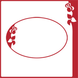 Blank CD jacket cover with doves and roses