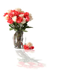 Blank CD jacket cover, Roses With Reflection